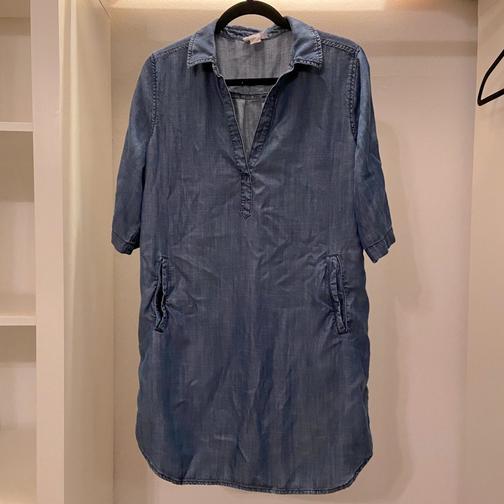 LOFT | chambray tunic dress